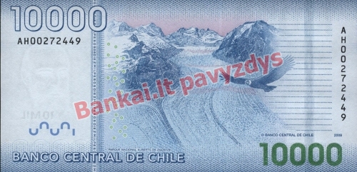 10000 Pesų banknoto galinė pusė