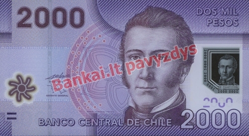 2000 Pesų banknoto priekinė pusė