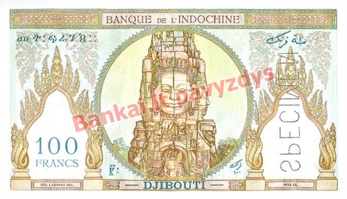 100 Frankų banknoto galinė pusė