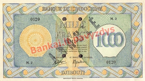 1000 Frankų banknoto priekinė pusė