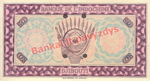 500 Frankų banknoto galinė pusė