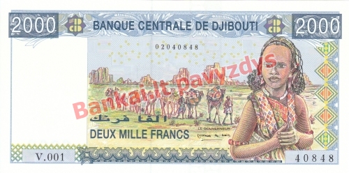 2000 Frankų banknoto priekinė pusė