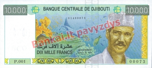 10000 Frankų banknoto priekinė pusė