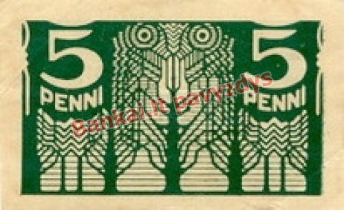 5 Penų banknoto priekinė pusė