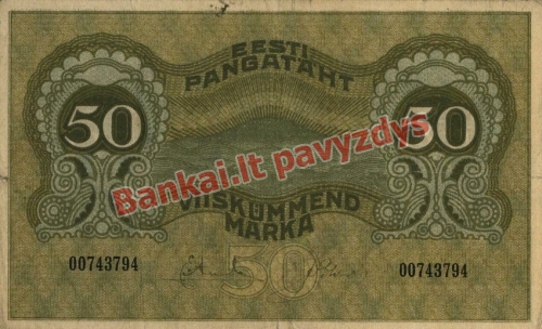 50 Markių banknoto priekinė pusė