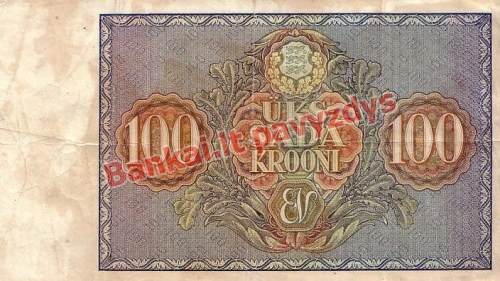 100 Kronų banknoto galinė pusė