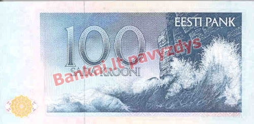 100 Kronų banknoto galinė pusė