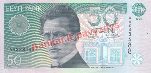 50 Kronų banknoto priekinė pusė