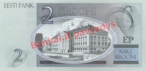 2 Kronų banknoto galinė pusė