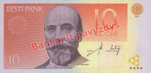 10 Kronų banknoto priekinė pusė
