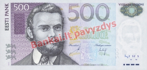 500 Kronų banknoto priekinė pusė