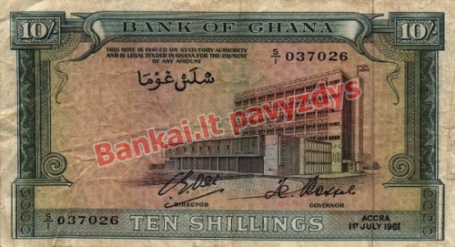 10 Šilingų banknoto priekinė pusė