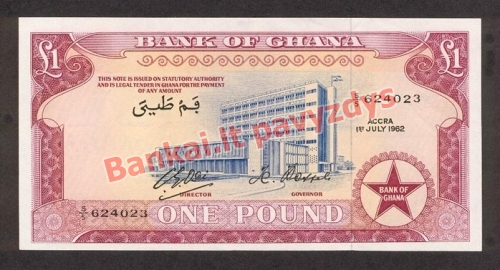 1 Svaro banknoto priekinė pusė