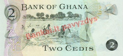 2 Sedžių banknoto galinė pusė