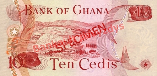 10 Sedžių banknoto galinė pusė