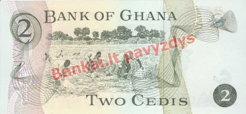 2 Sedžių banknoto galinė pusė