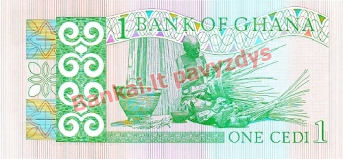 1 Sedžio banknoto galinė pusė