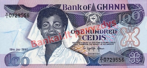 100 Sedžių banknoto priekinė pusė