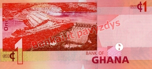 1 Sedžio banknoto galinė pusė
