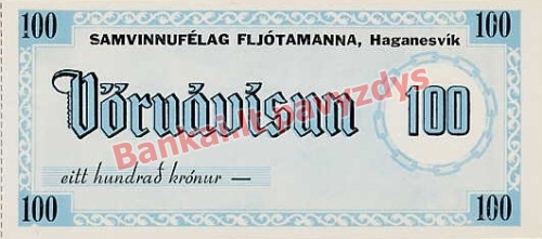 100 Kronų banknoto priekinė pusė