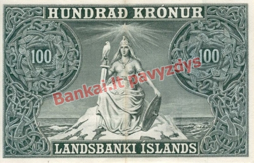 100 Kronų banknoto galinė pusė