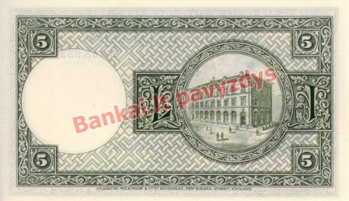 5 Kronų banknoto galinė pusė