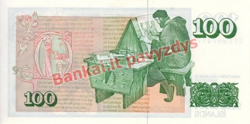 100 Kronų banknoto galinė pusė