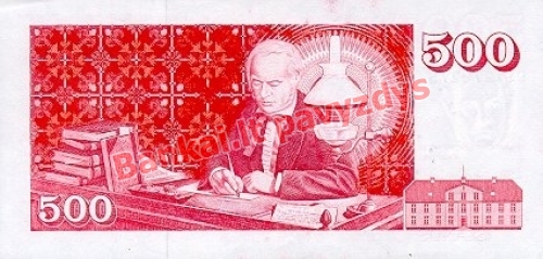 500 Kronų banknoto galinė pusė