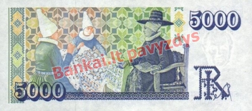 5000 Kronų banknoto galinė pusė