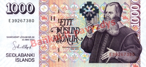 1000 Kronų banknoto priekinė pusė