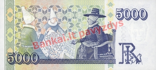 5000 Kronų banknoto galinė pusė