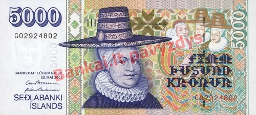 5000 Kronų banknoto priekinė pusė