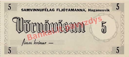 5 Kronų banknoto priekinė pusė