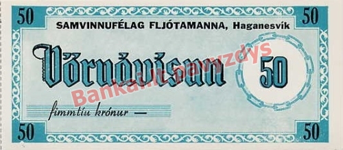 50 Kronų banknoto priekinė pusė