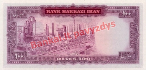 100 Rialų banknoto galinė pusė