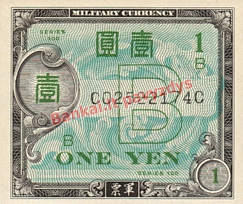 1 Jenos banknoto priekinė pusė