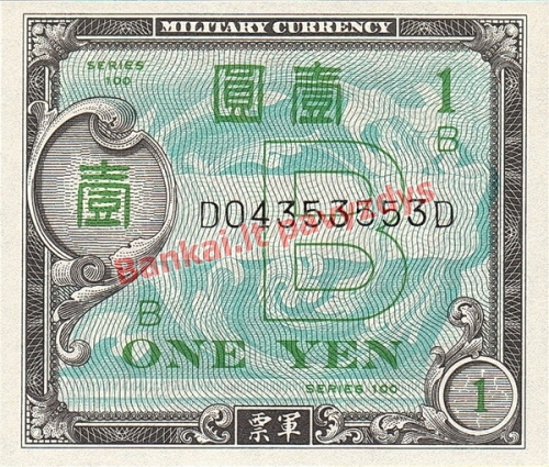 1 Jenos banknoto priekinė pusė