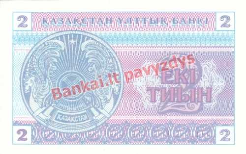 2 Tyinų banknoto galinė pusė
