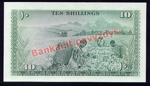 10 Šilingų banknoto galinė pusė