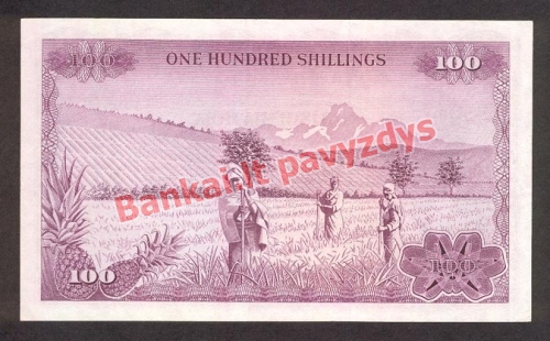 100 Šilingų banknoto galinė pusė