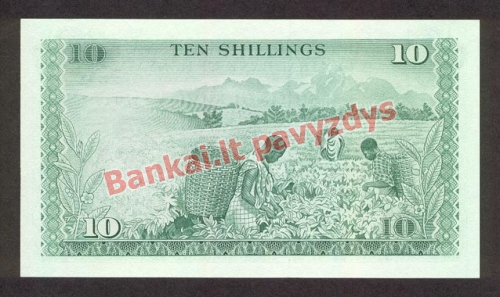 10 Šilingų banknoto galinė pusė
