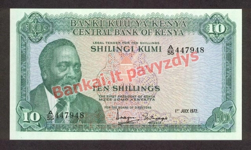 10 Šilingų banknoto priekinė pusė