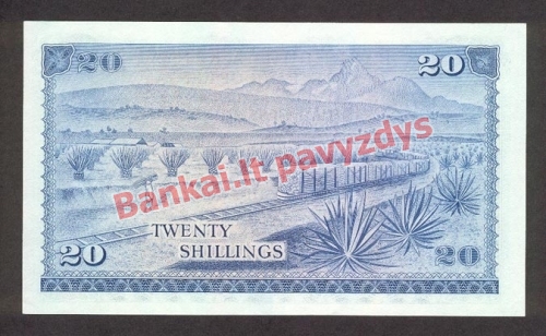 20 Šilingų banknoto galinė pusė