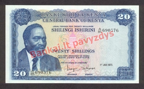 20 Šilingų banknoto priekinė pusė
