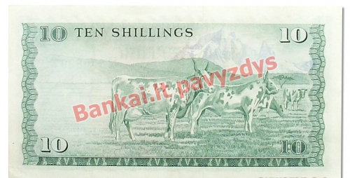 10 Šilingų banknoto galinė pusė