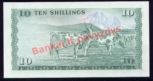10 Šilingų banknoto galinė pusė