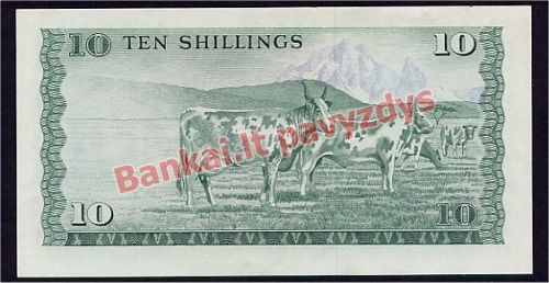 10 Šilingų banknoto galinė pusė