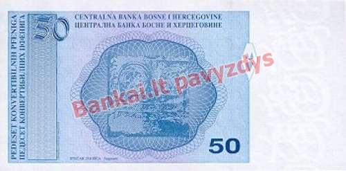 50 Convertible  banknoto galinė pusė