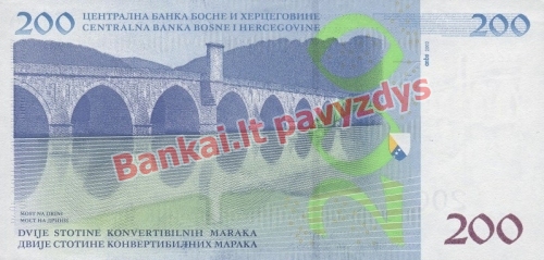 200 Markių banknoto galinė pusė