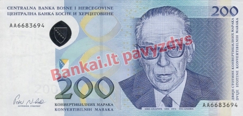 200 Markių banknoto priekinė pusė